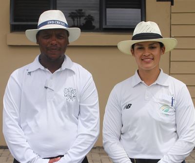 Female umpire officiates in league final