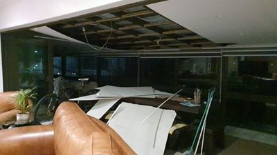Wind wreaks havoc