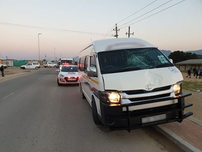 Man knocked over by taxi