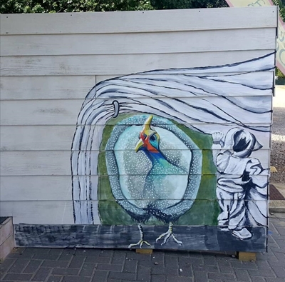 Kunstenaars takel Groot Brak