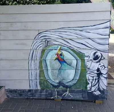 Kunstenaars takel Groot Brak