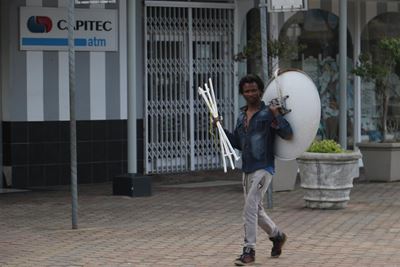 'Ambagsman' in hoofstraat