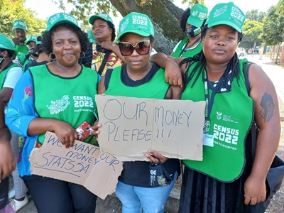 'No pay, no work!' - Stats SA fieldworkers in George