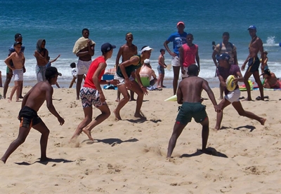 Beach sport draws numbers