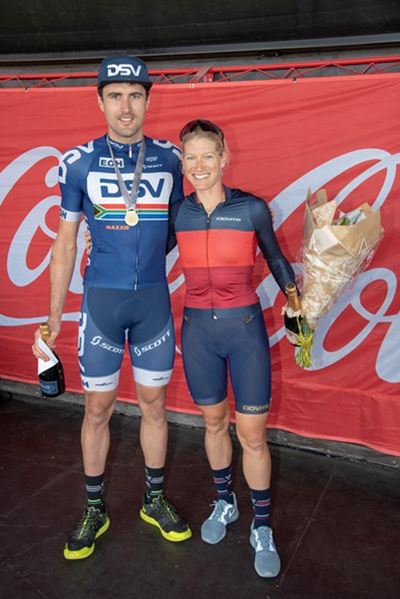 Heyns and De Groot defend MTB titles 