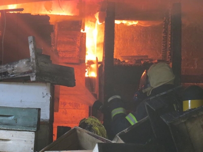 Groot skade na brand