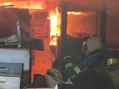 Groot skade na brand