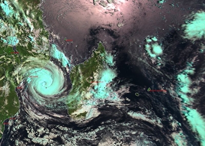 Cyclone hits Mozambique hard