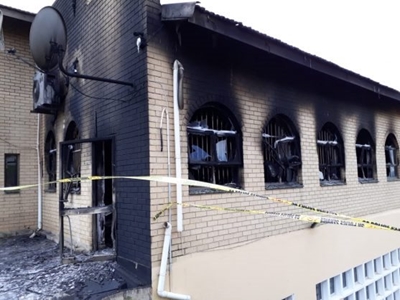 Suspected arson attack at Durban mosque