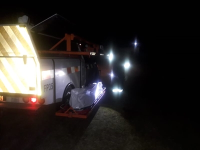 Man sterf in tref-en-trap
