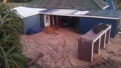 Mudslide makes its way into home
