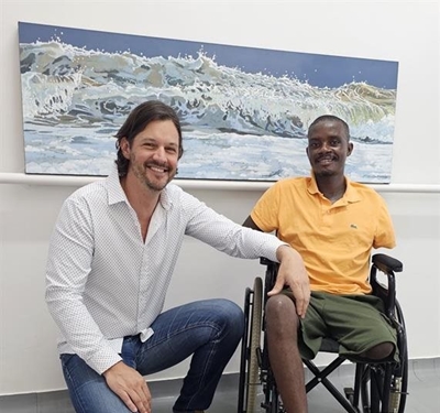 Building collapse survivor walking again