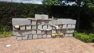 Blombakke vir brug voltooi