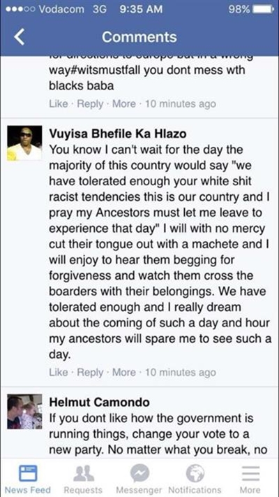 Rassisme op Facebook sleg vir Oudtshoorn