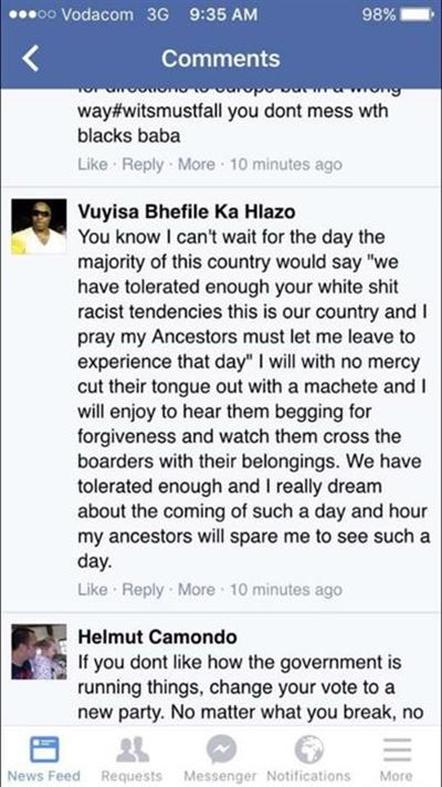 Rassisme op Facebook sleg vir Oudtshoorn