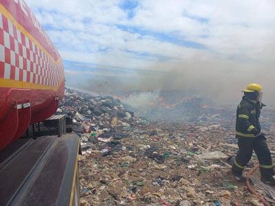 Update: Fire at landfill site