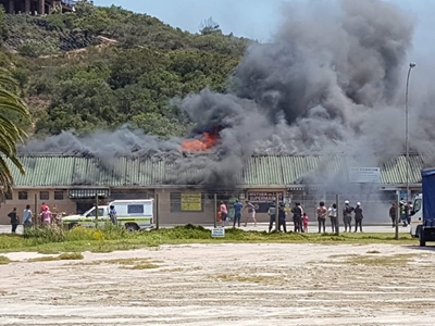 Fire at Great Brak shops 