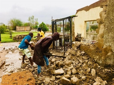 Violent storm destroys homes, leaves families destitute