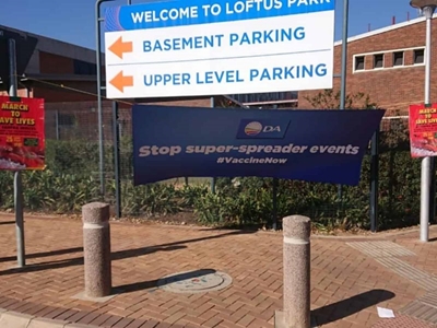 DA sneakily hijacks EFF vaccine protest