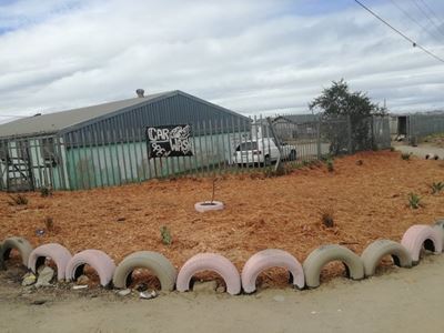 Dumping ground turned into garden and playground