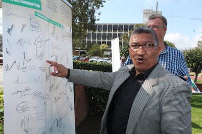 Pledge against corruption