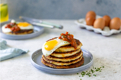 Recipe of the day: Eggs on mashed potato crumpets