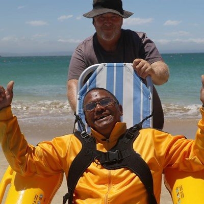 Beach chair available on Blue Flag beach