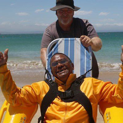 Beach chair available on Blue Flag beach