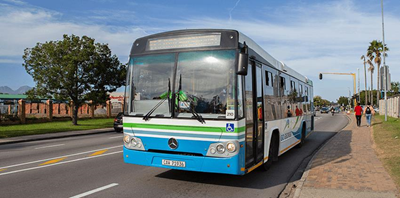 Bus stoned, one arrested
