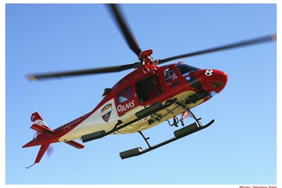 Helicopter rescue for injured Spanish tourist