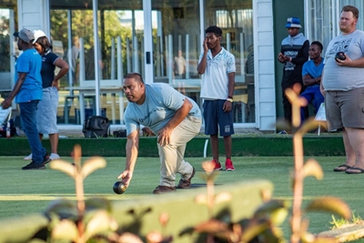 At the business end of bowling in Knysna
