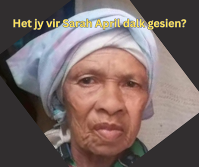 Inwoners soek deur-tot-deur na vermiste bejaarde