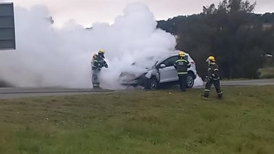 Mom, son narrowly escape flames