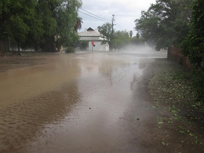 Streets turn to rivers after storm