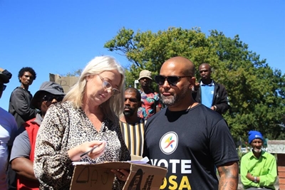 Maimane's Bosa protests for economic inclusion