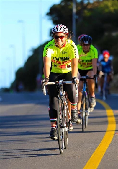 Cyclist safety awareness ride