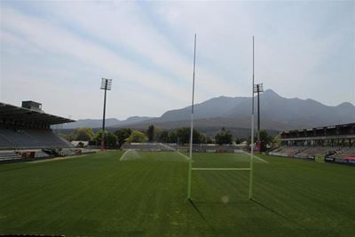 Betoging by rugbywedstryd