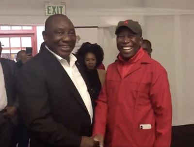 EFF claims Sona security are holding secret meetings to smuggle SAPS in on Thursday