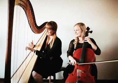 Harp, cello concert soon