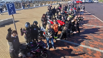 Bikers celebrate Women's Day