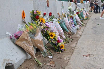 George pays tribute to Victoria Street victims