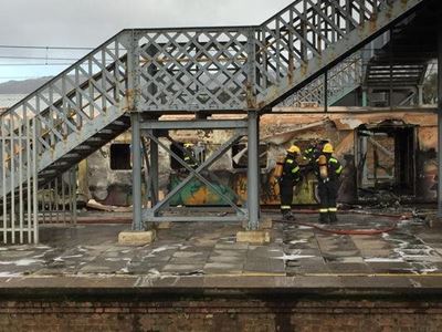 Train carriages set alight at Retreat station in Cape Town