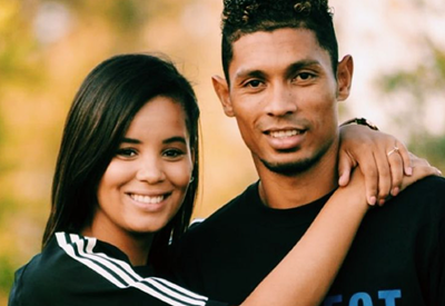 Congratulations stream in for Wayde van Niekerk and wife Chesney
