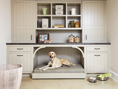 Built-in pet homes that  don't  detract from value