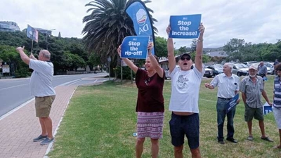 Groot Brak protesteer teen Eskom