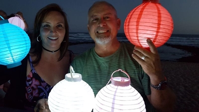Lanterns verlig Jongensfontein