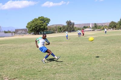 Exciting soccer at Infantry School