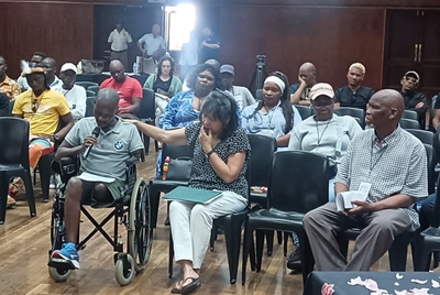 Moving moments as George disaster survivors gather to thank rescuers 