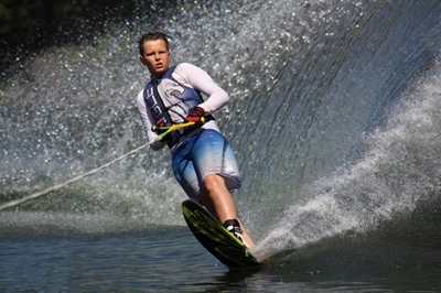 Skiers test the waters in Rheenendal