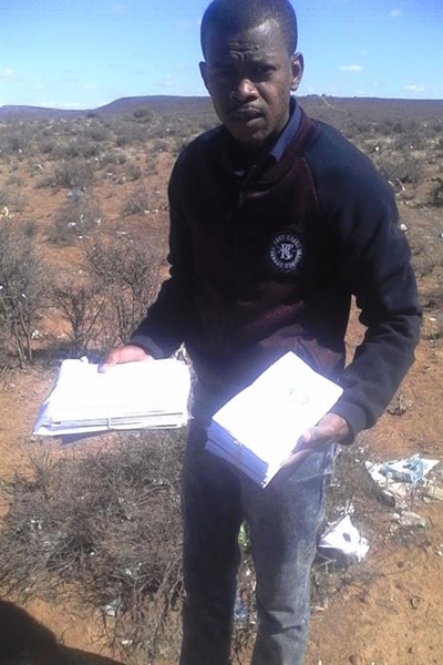 Ditched mail found in veld